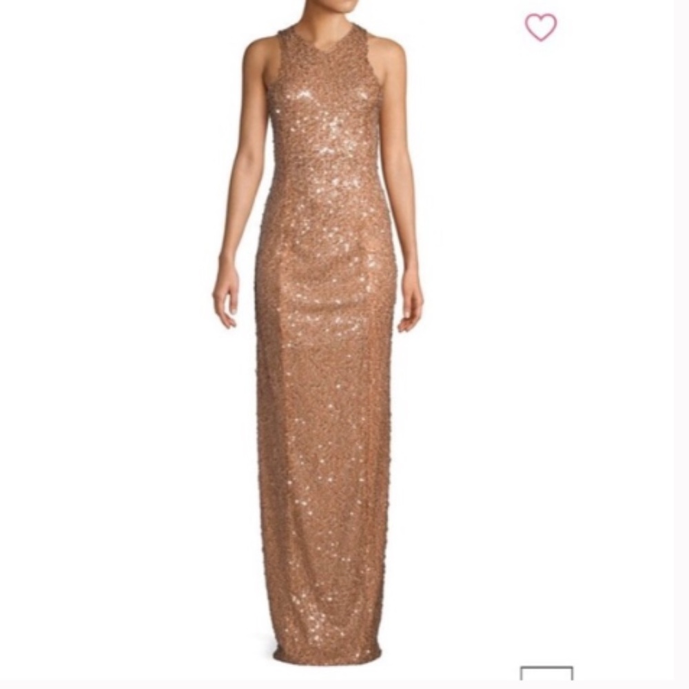 Galvan Sequined Column Gown